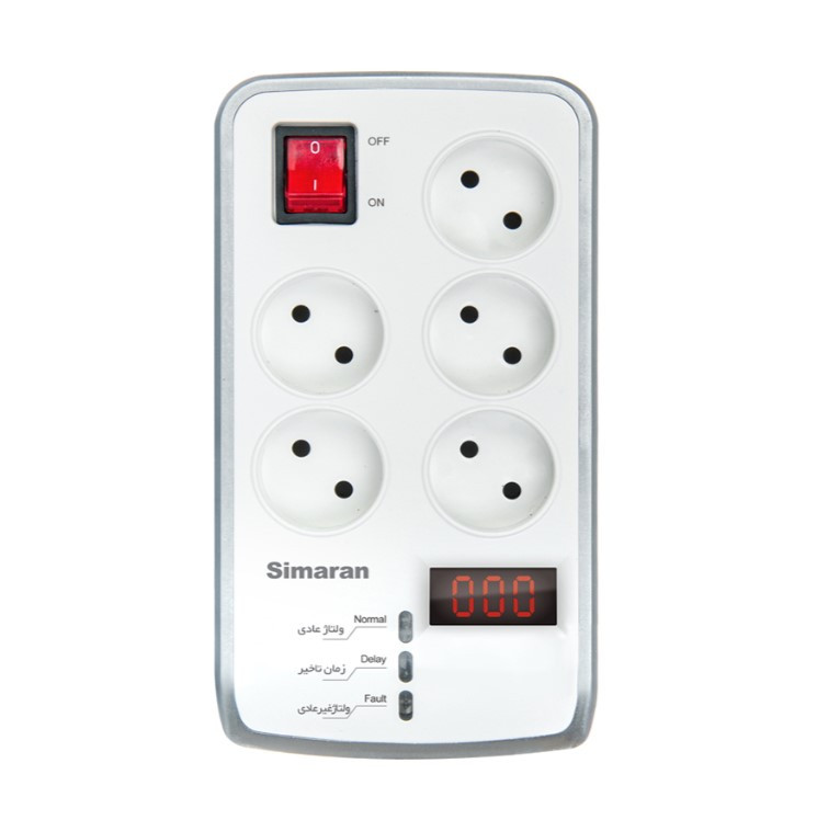 محافظ ولتاژ صوتی تصویری 5راهی دیجیتال سیماران مدل SM-525-18-D